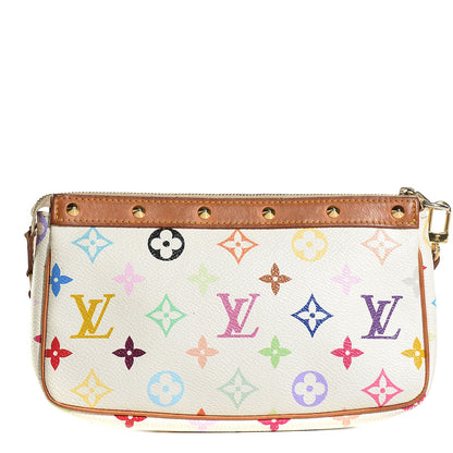 Louis Vuitton Monogram Multicolor Pochette Accessories White 1 of 8
