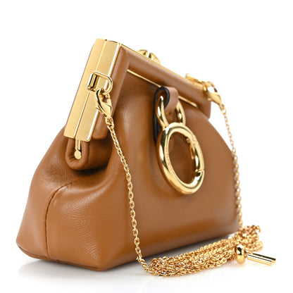 Fendi Shiny Nappa Nano Fendi First Bag Charm Caramello 2 of 7