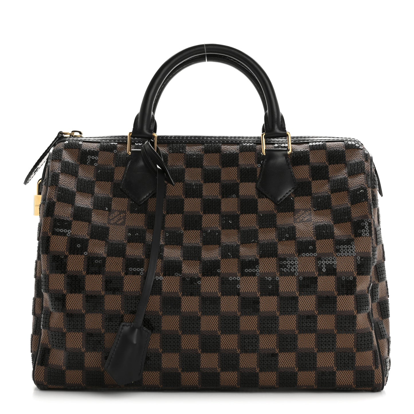 Damier Paillettes Speedy 30 Black