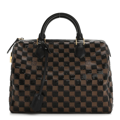 Louis Vuitton Damier Paillettes Speedy 30 Black 1 of 14