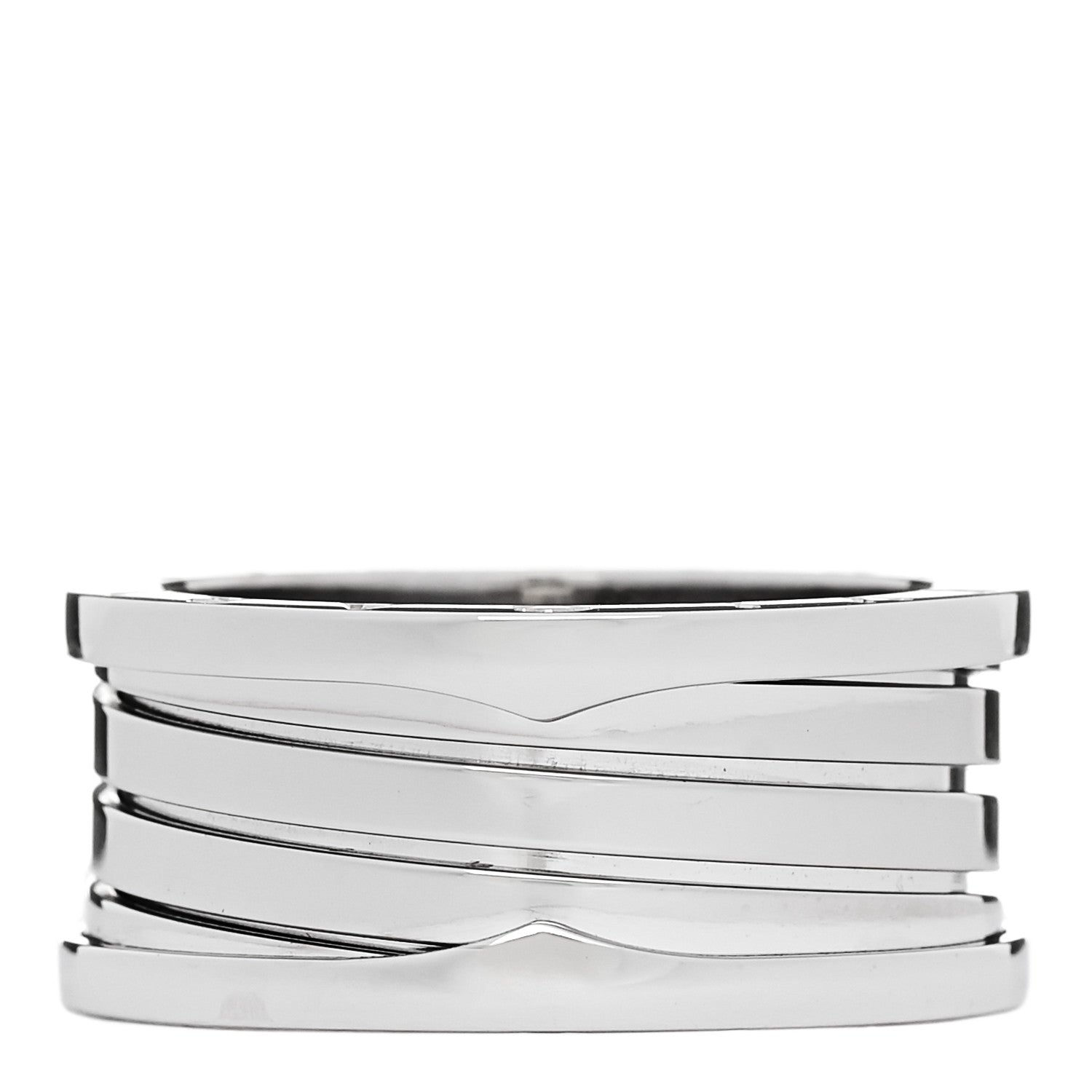 Bulgari 18K White Gold B.Zero1 Four-Band Ring 65 11 1 of 6