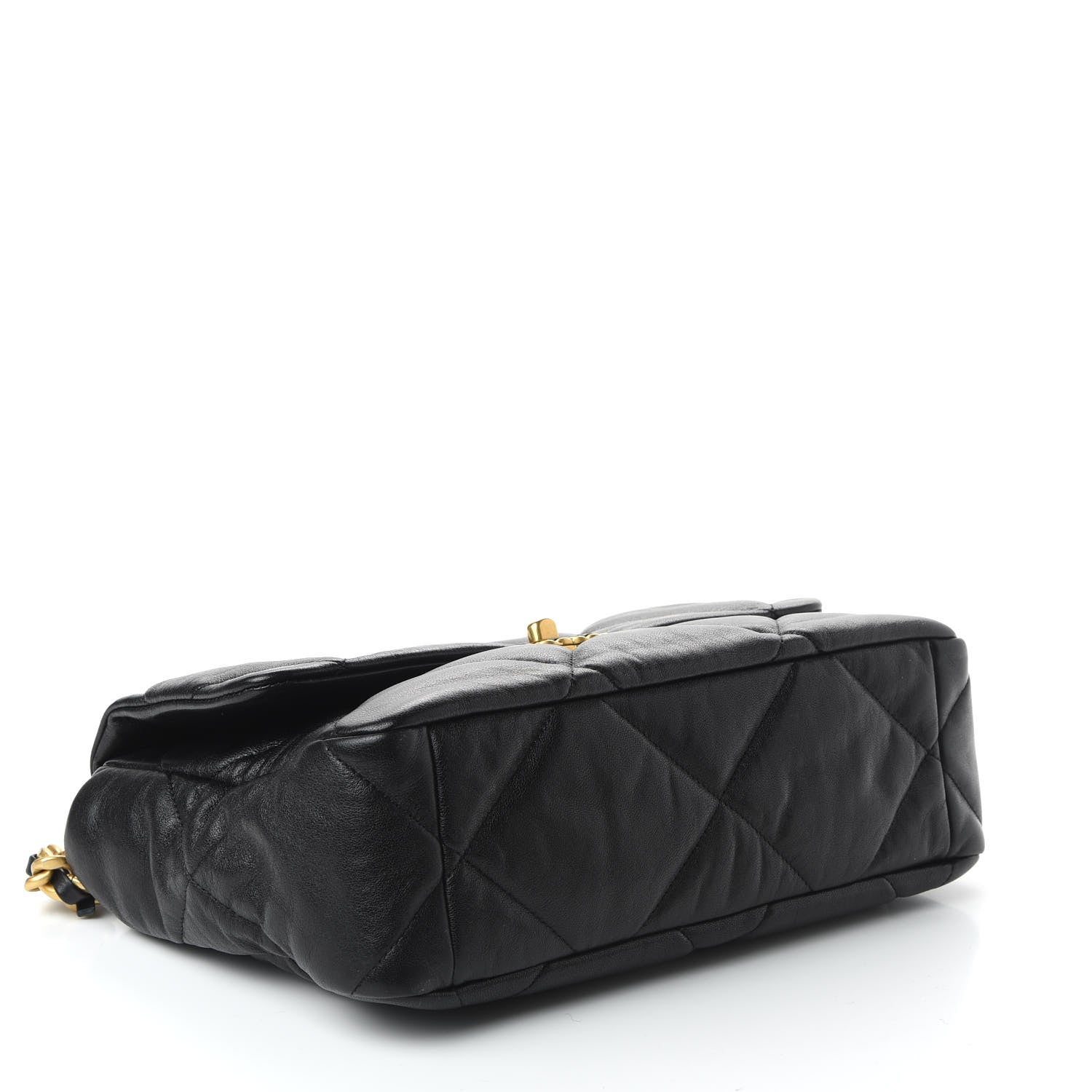 Chanel Lambskin Quilted Large 19 Flap Black 4 of 10