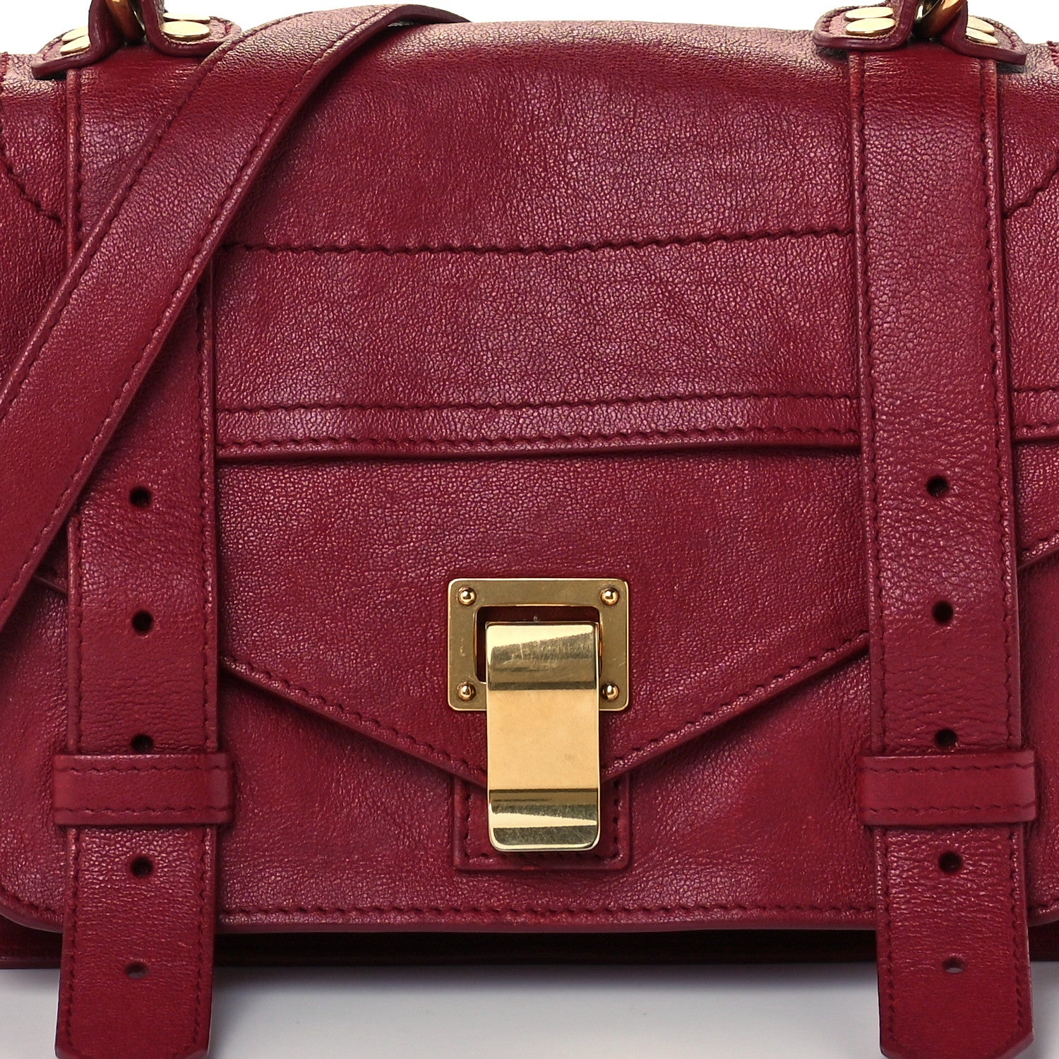 Proenza Schouler Lambskin Tiny PS1 Satchel Chianti 12 of 15