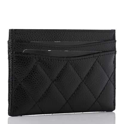 Chanel Caviar Quilted Card Holder Black 2 of 4