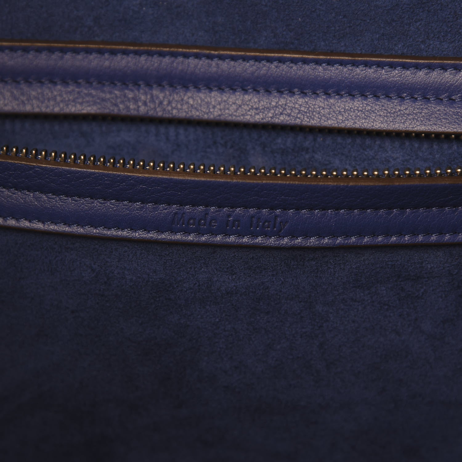 Celine Supple Calfskin Medium Phantom Luggage Indigo 7 of 9