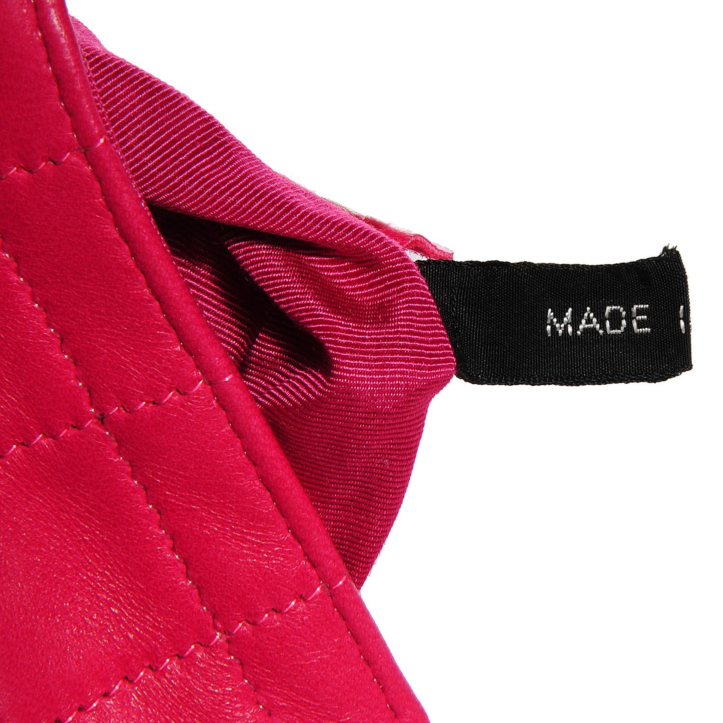 Lambskin Square Stitched Convertible Micro Flap Pink