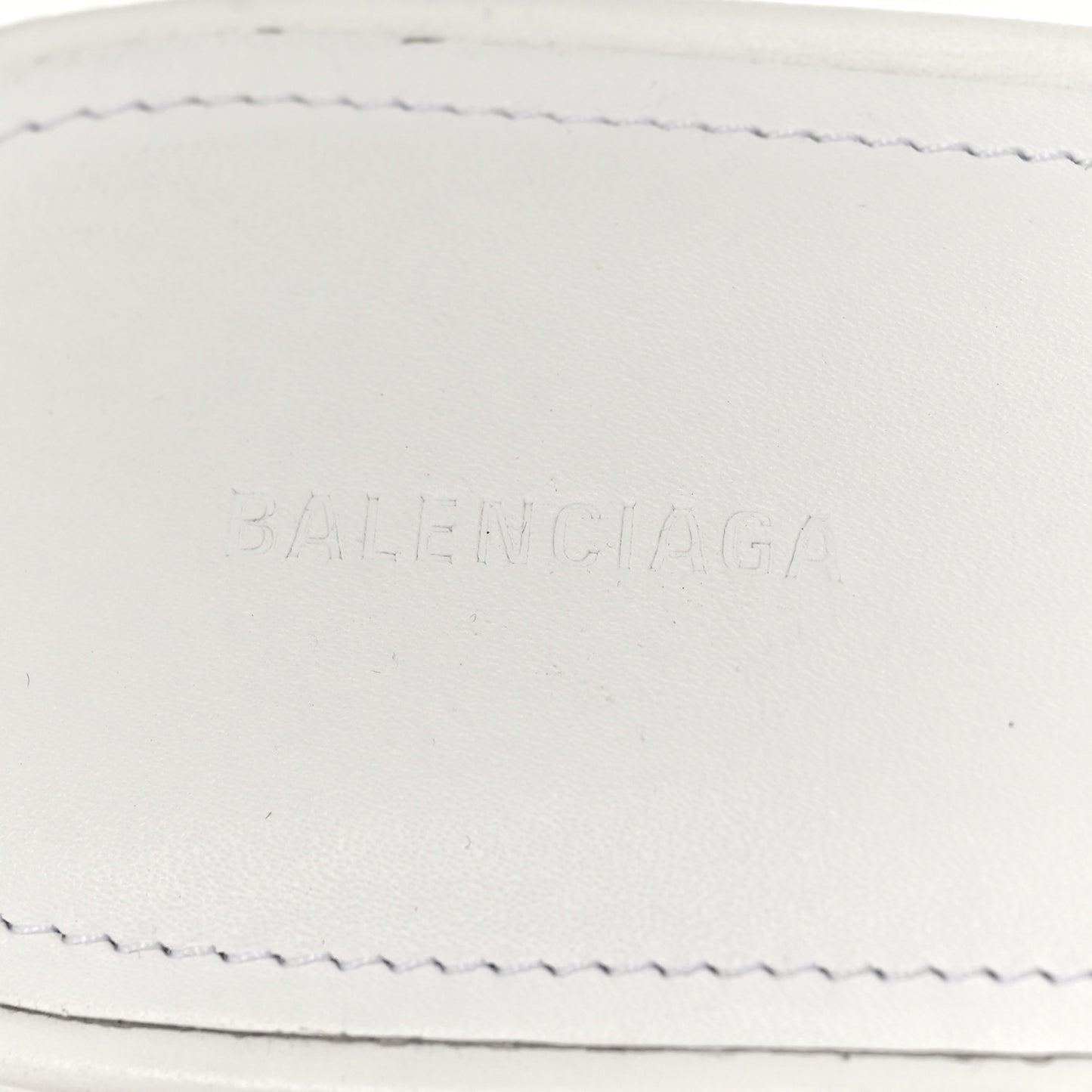 Smooth Calfskin Allover Logo Slide Sandals 41 White Black