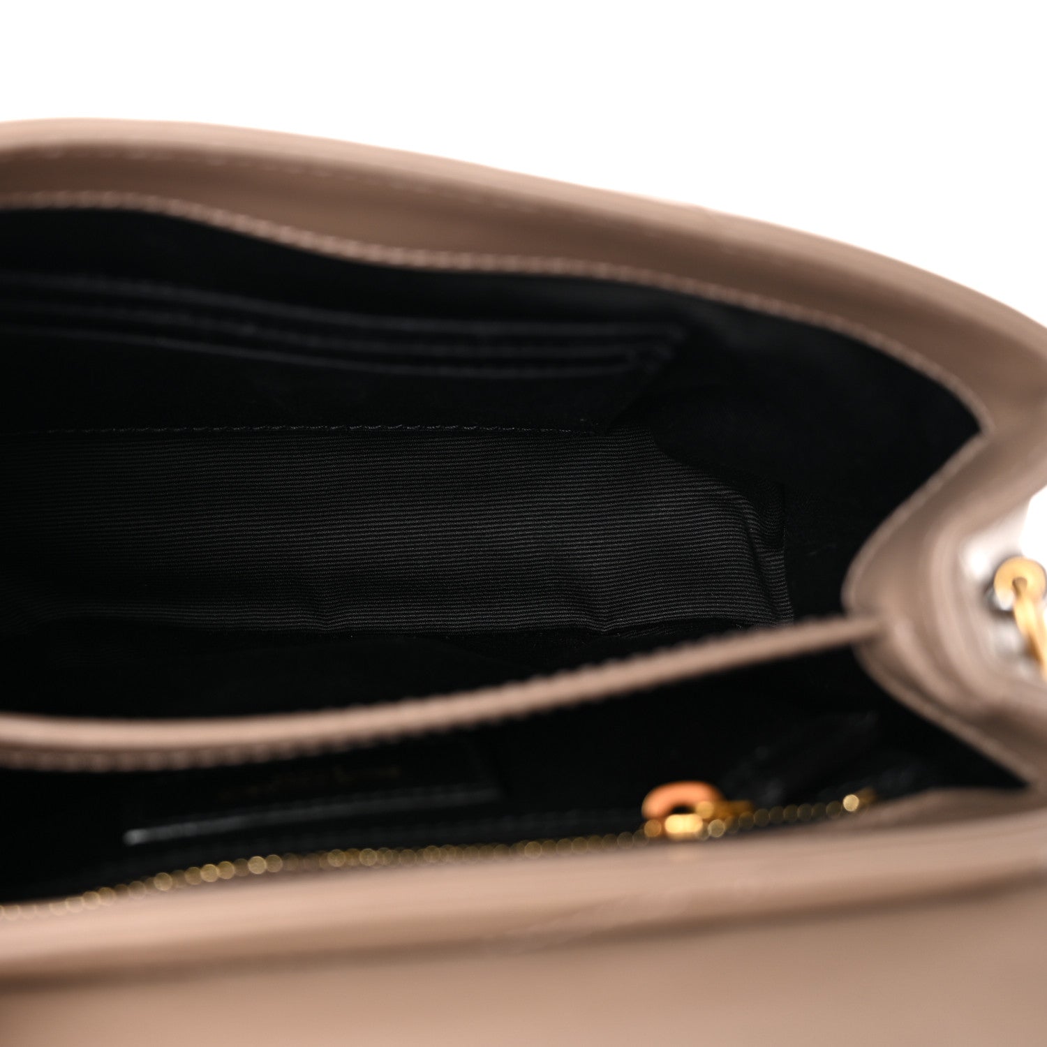 Saint Laurent Calfskin Y Quilted Monogram Toy Loulou Crossbody Bag Taupe 5 of 11
