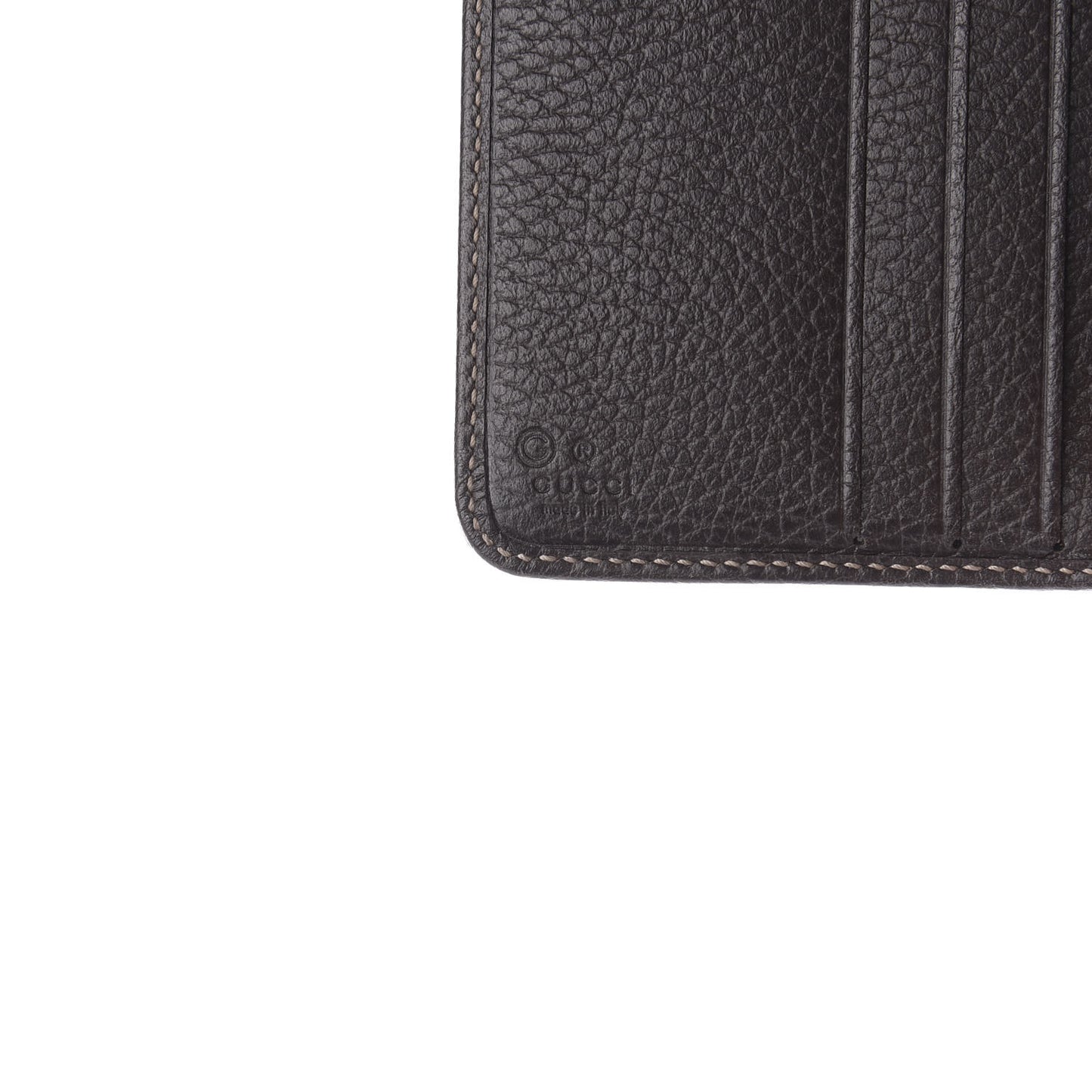 Crystal Monogram Dollar Calfskin Zip Around French Wallet Beige Ebony Testa di Moro
