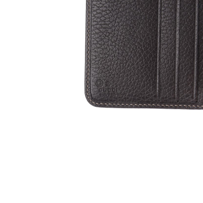 Gucci Crystal Monogram Dollar Calfskin Zip Around French Wallet Beige Ebony Testa di Moro 6 of 7