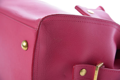 Saint Laurent Calfskin Small Classic Y Cabas Fuchsia 10 of 12