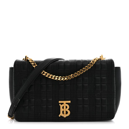 Burberry Lambskin Quilted Medium Lola Bag Black 1 of 14