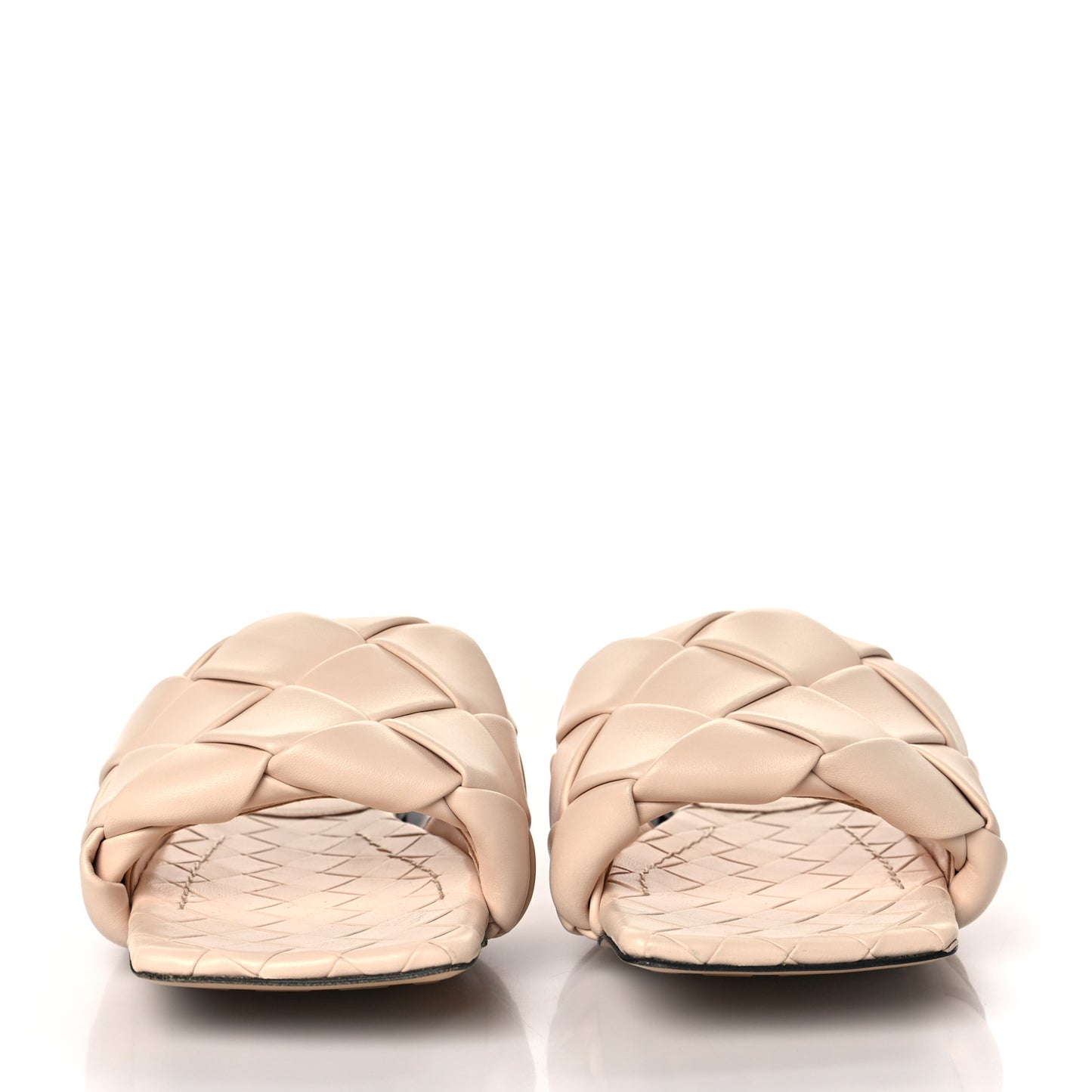 Nappa Maxi Intrecciato Lido Flat Sandals 39.5 Bandage