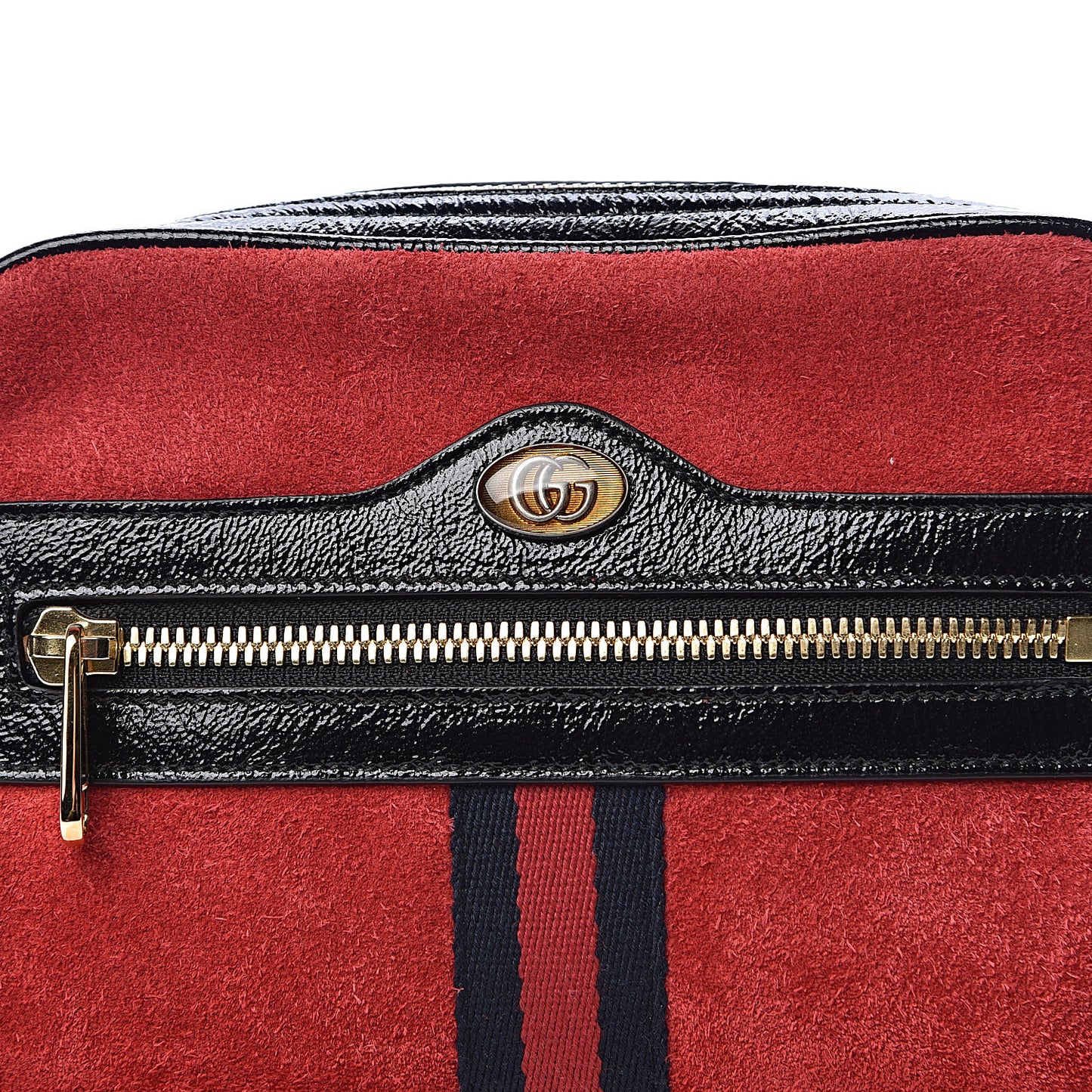 Suede Small Ophidia Belt Bag 95 38 Hibiscus Red