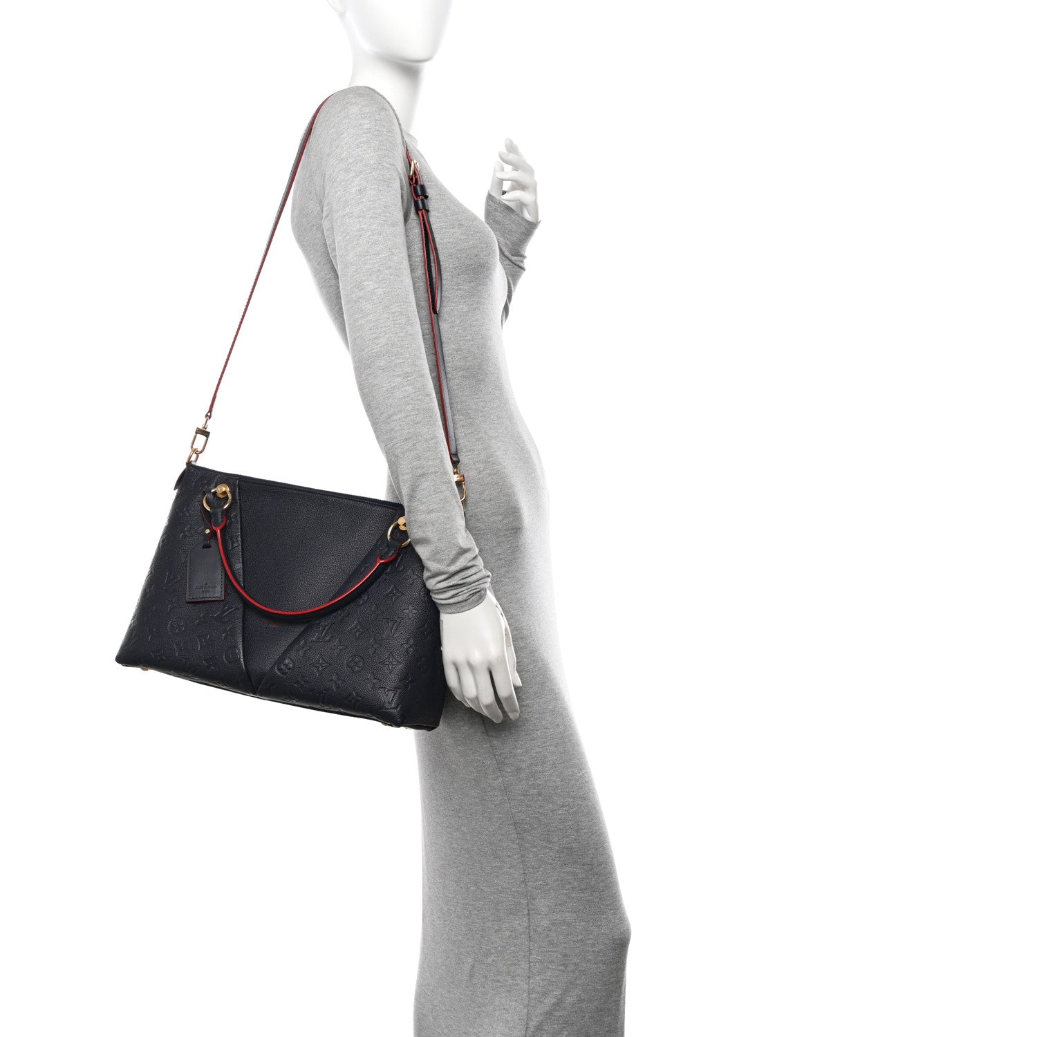 Louis Vuitton Empreinte V Tote MM Marine Rouge 2 of 10