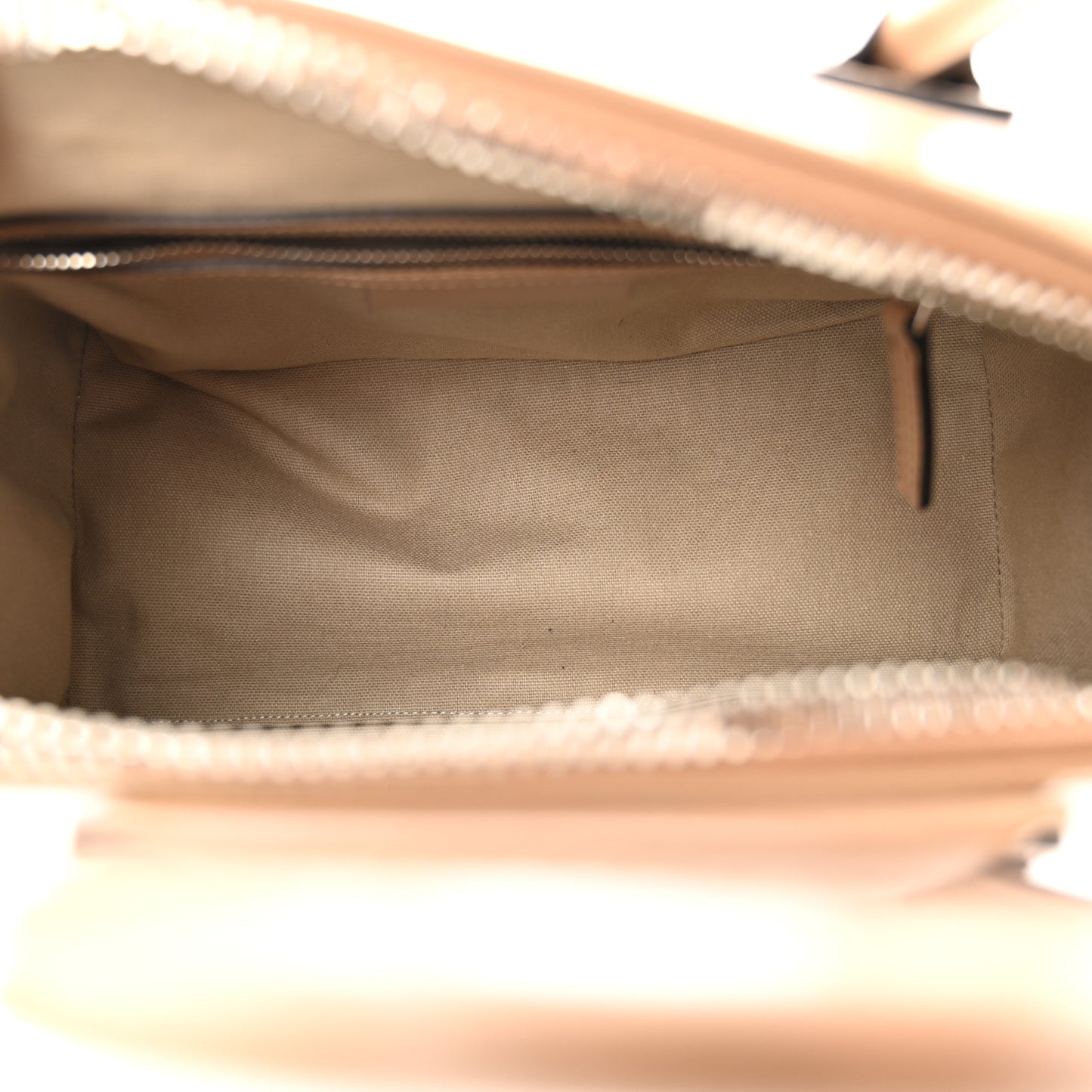 Shiny Lord Calfskin Small Antigona Dark Beige