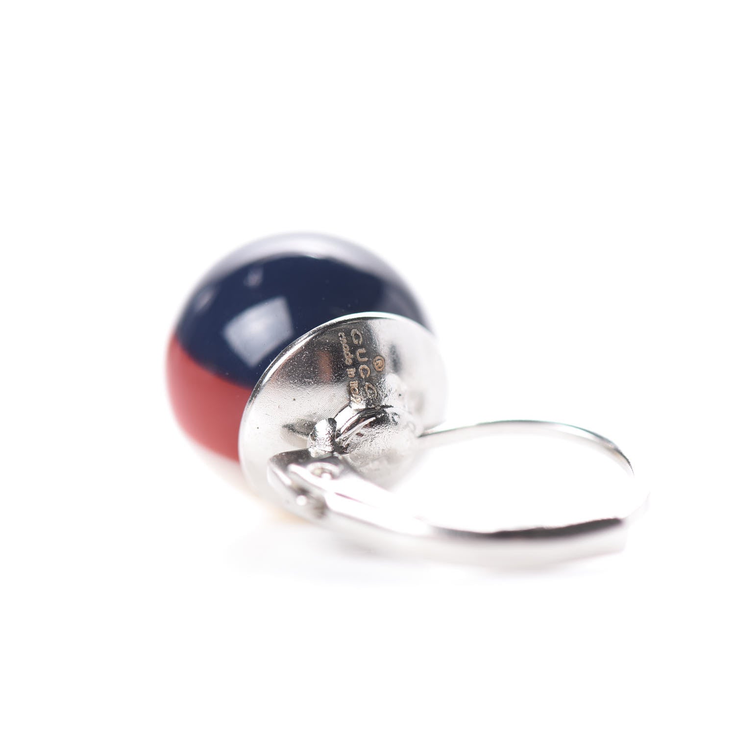 Gucci Resin Web Earrings Red Blue White 6 of 8