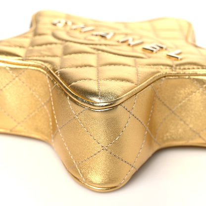 Chanel Metallic Lambskin Quilted Walk Of Fame Star Bag Gold 10 of 10