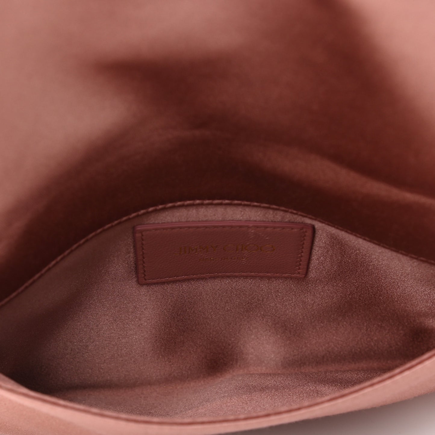 Satin Crystal Titania Clutch Blush