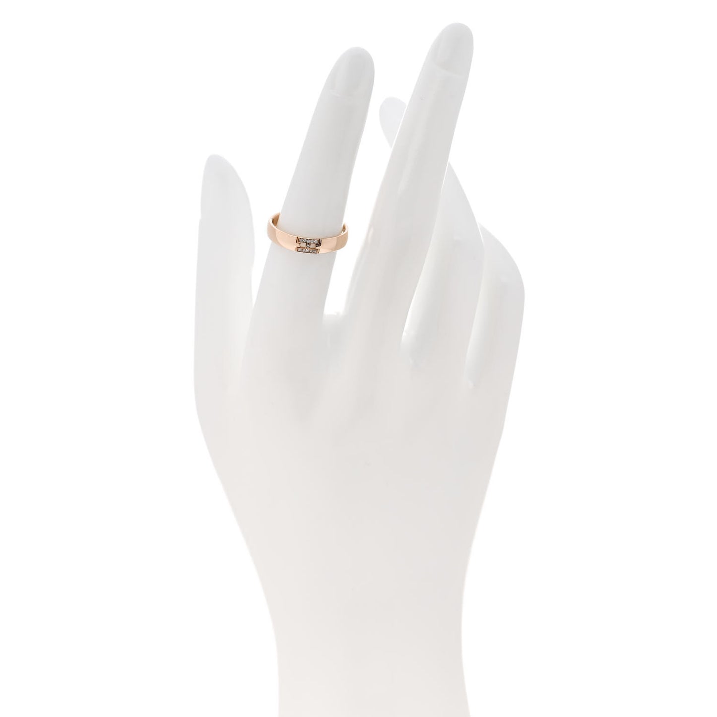18K Rose Gold Diamond Ever Herakles Wedding Band Ring 52 6