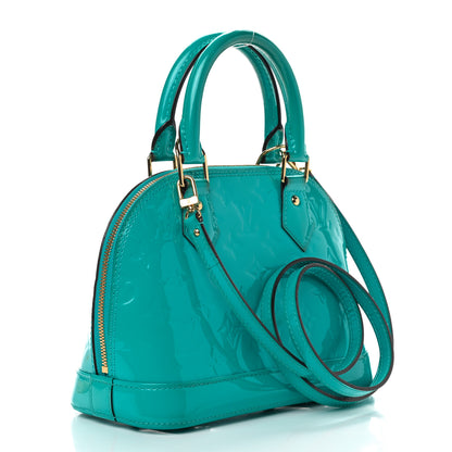 Louis Vuitton Vernis Alma BB Turquoise 3 of 14