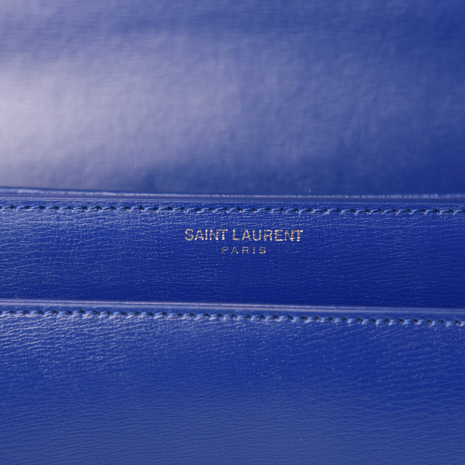 Saint Laurent Calfskin Medium Monogram Sunset Royal Blue 8 of 10