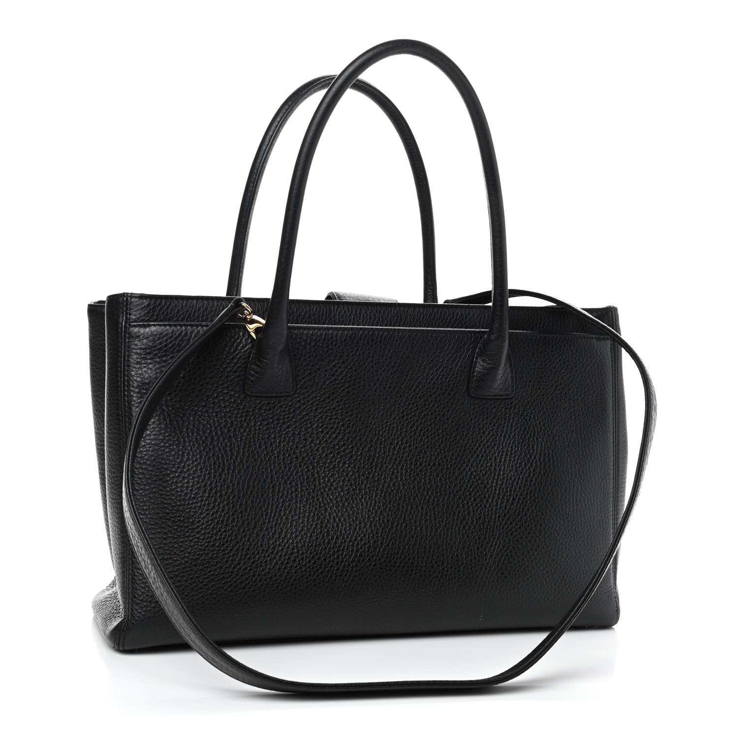 Chanel Calfskin Cerf Executive Shopper Tote Black 3 of 9