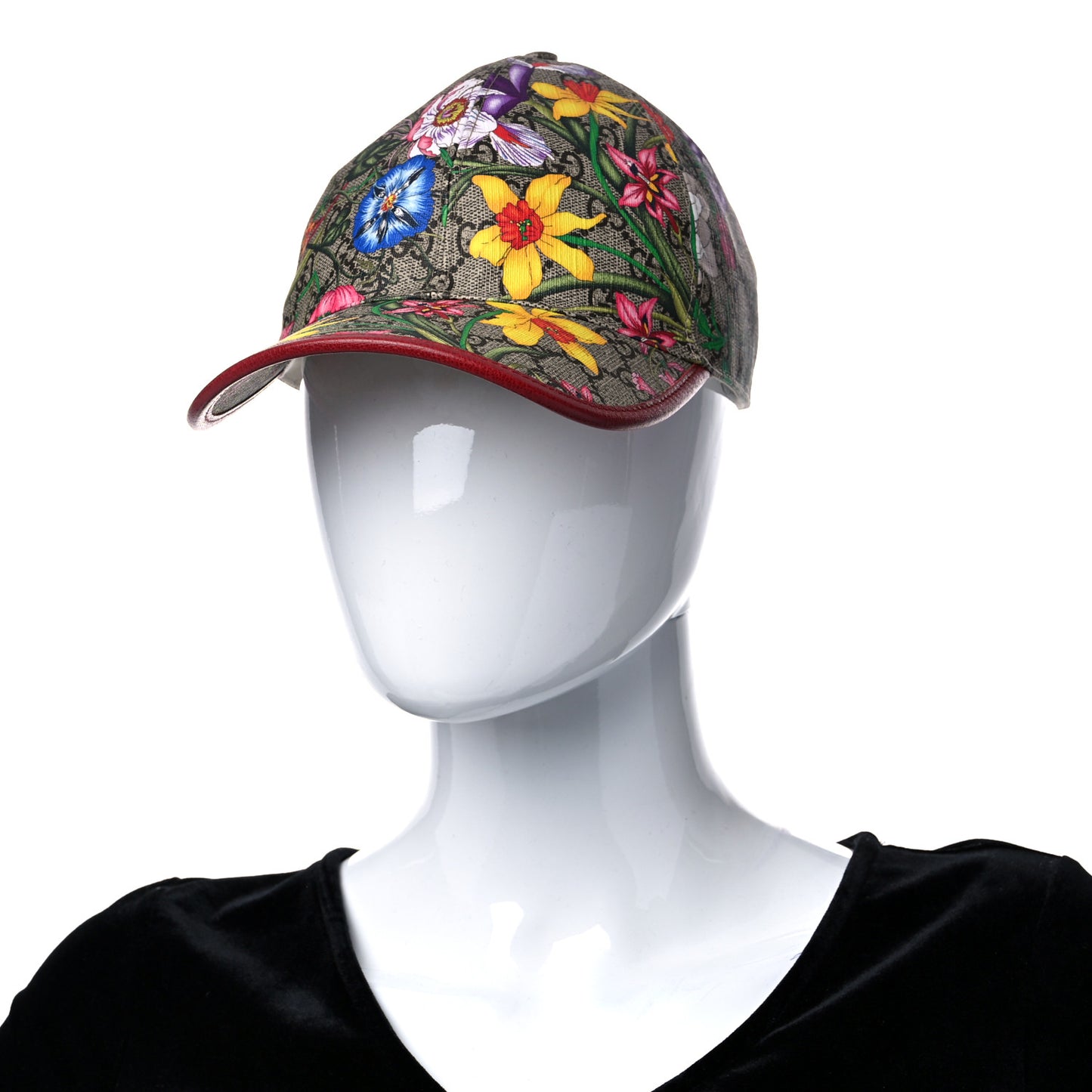 GG Supreme Flora Claudia Baseball Hat 55 XS Red