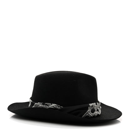 Hermes Feutre Silk Zouaves et Dragons Finesse Dahlia Hat 59 Black 5 of 10