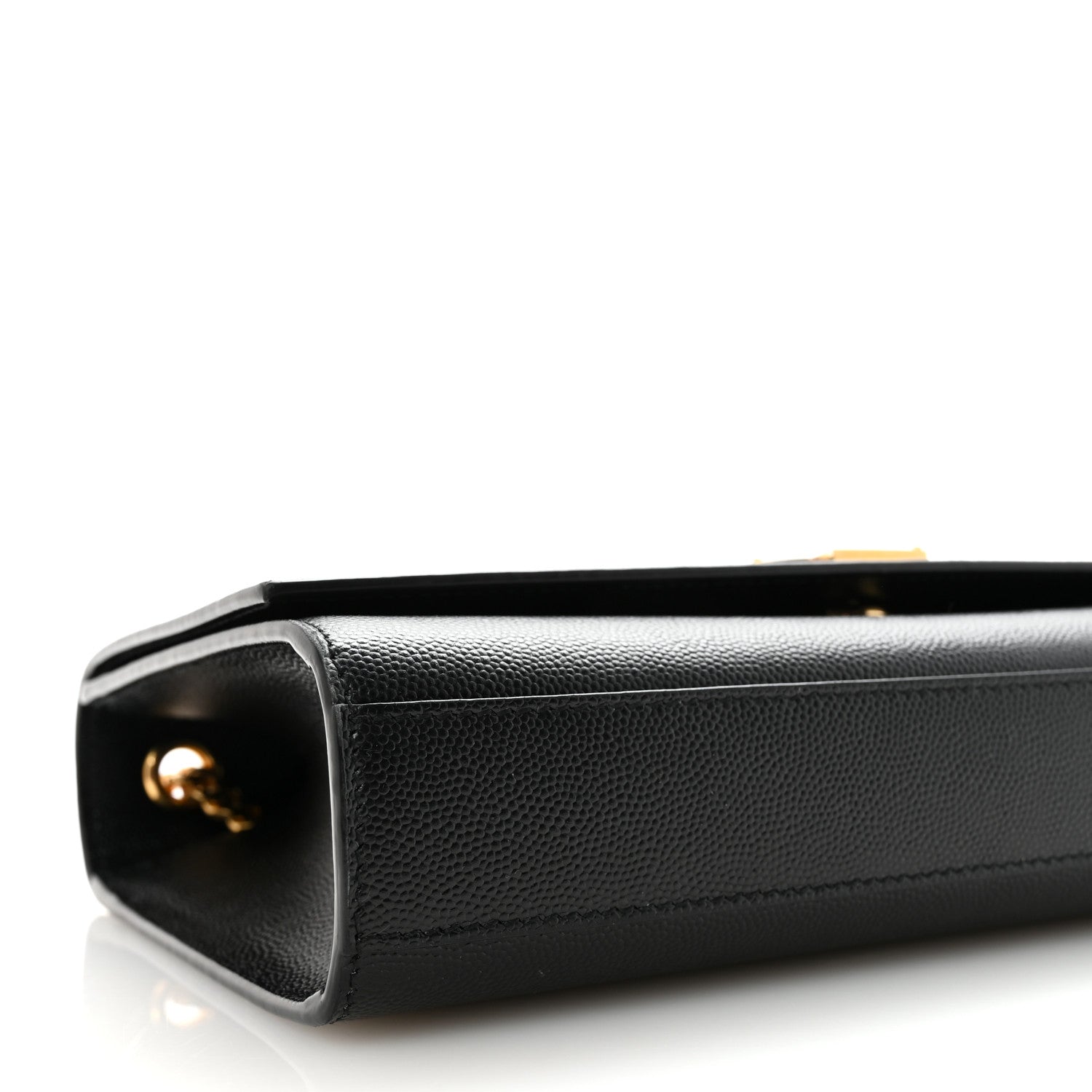 Saint Laurent Grain De Poudre Medium Classic Monogram Kate Satchel Black 8 of 9