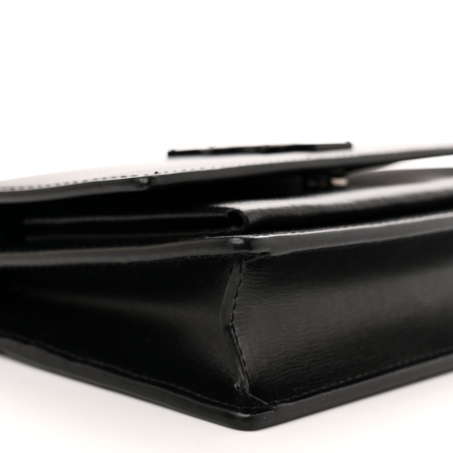 Calfskin Monogram Sunset Chain Wallet Black