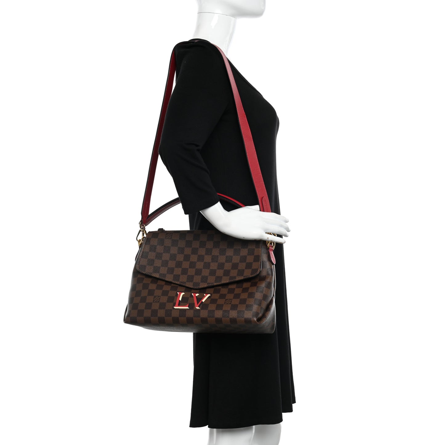 Damier Ebene Beaubourg MM Scarlet