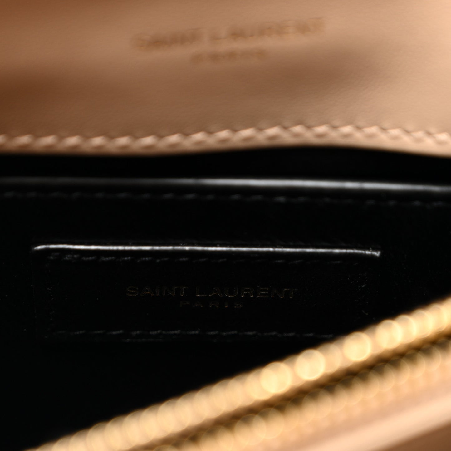 Calfskin Y Quilted Monogram Small Loulou Chain Satchel Dark Beige