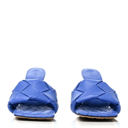 Bottega Veneta Nappa Maxi Intrecciato Lido Mule Sandals 40 Indigo 2 of 7