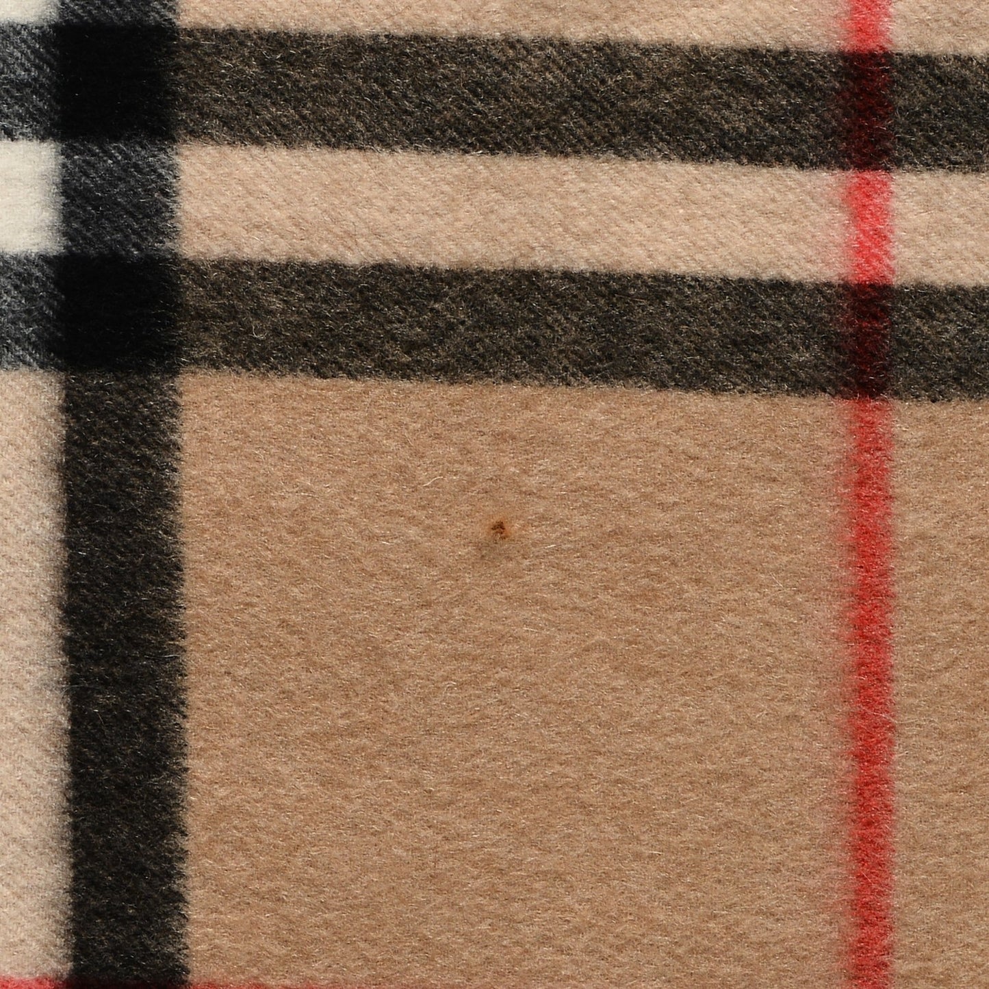 Cashmere Check Snood Scarf Camel