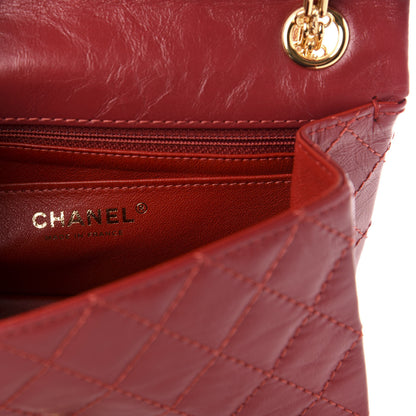 Chanel Aged Calfskin Quilted 2.55 Reissue Mini Flap Red 6 of 11
