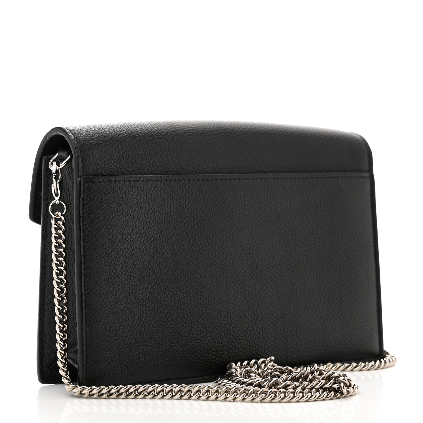 Soft Calfskin My Lockme Chain Pochette Black