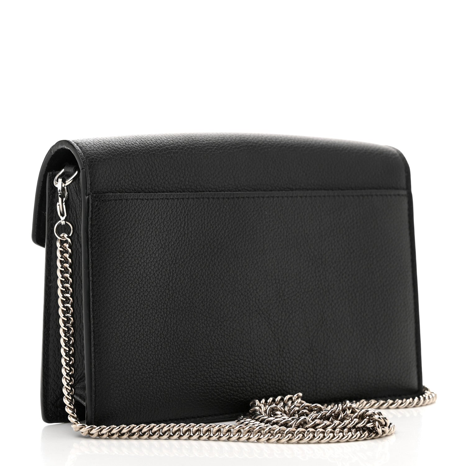 Louis Vuitton Soft Calfskin My Lockme Chain Pochette Black 3 of 10
