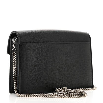 Louis Vuitton Soft Calfskin My Lockme Chain Pochette Black 3 of 10
