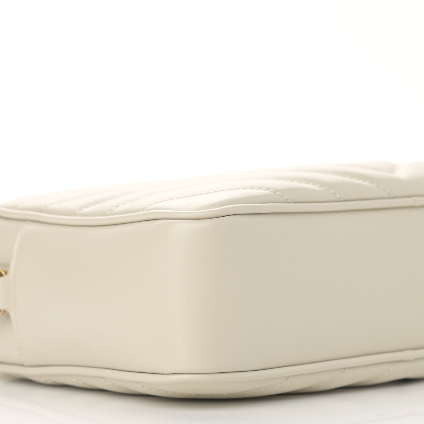 Calfskin Matelasse Monogram Lou Camera Bag Crema Soft