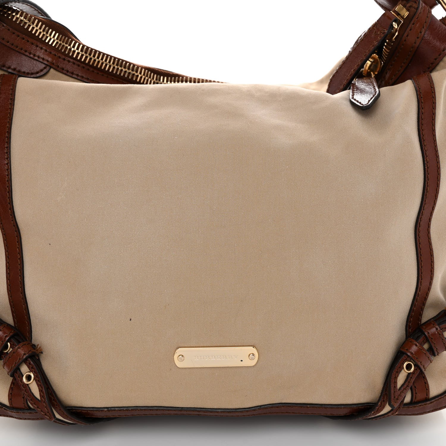 Burberry Canvas Calfskin Canterbury Tote 8 of 12