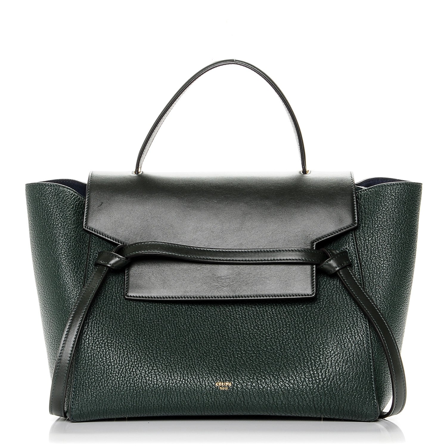 Celine Goatskin Smooth Calfskin Mini Belt Bag Vert Fonce 1 of 7