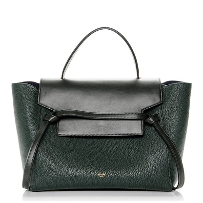 Celine Goatskin Smooth Calfskin Mini Belt Bag Vert Fonce 1 of 7