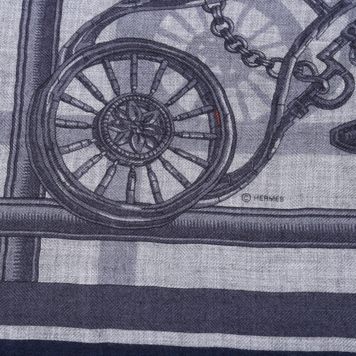 Hermes Cashmere Silk Flamboyant Web Scarf 100 3 of 4