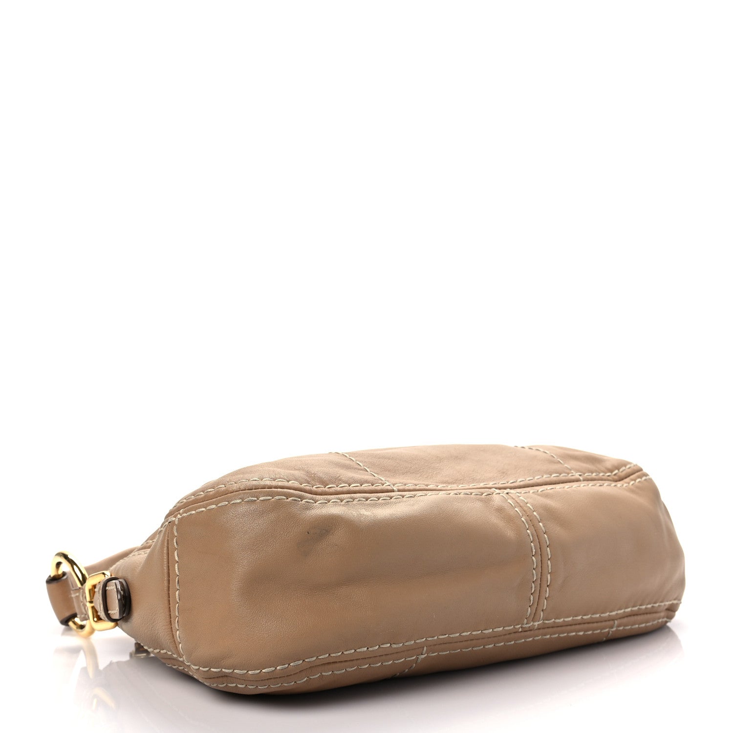 Prada City Calf Hand Stitched Bag Caramel 4 of 8