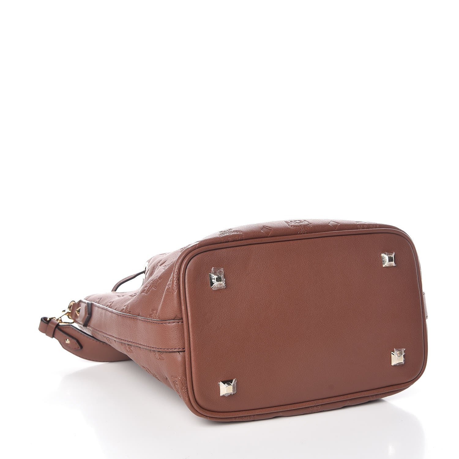 MCM Calfskin Ottomar Monogram Essential Bucket Brown 5 of 10
