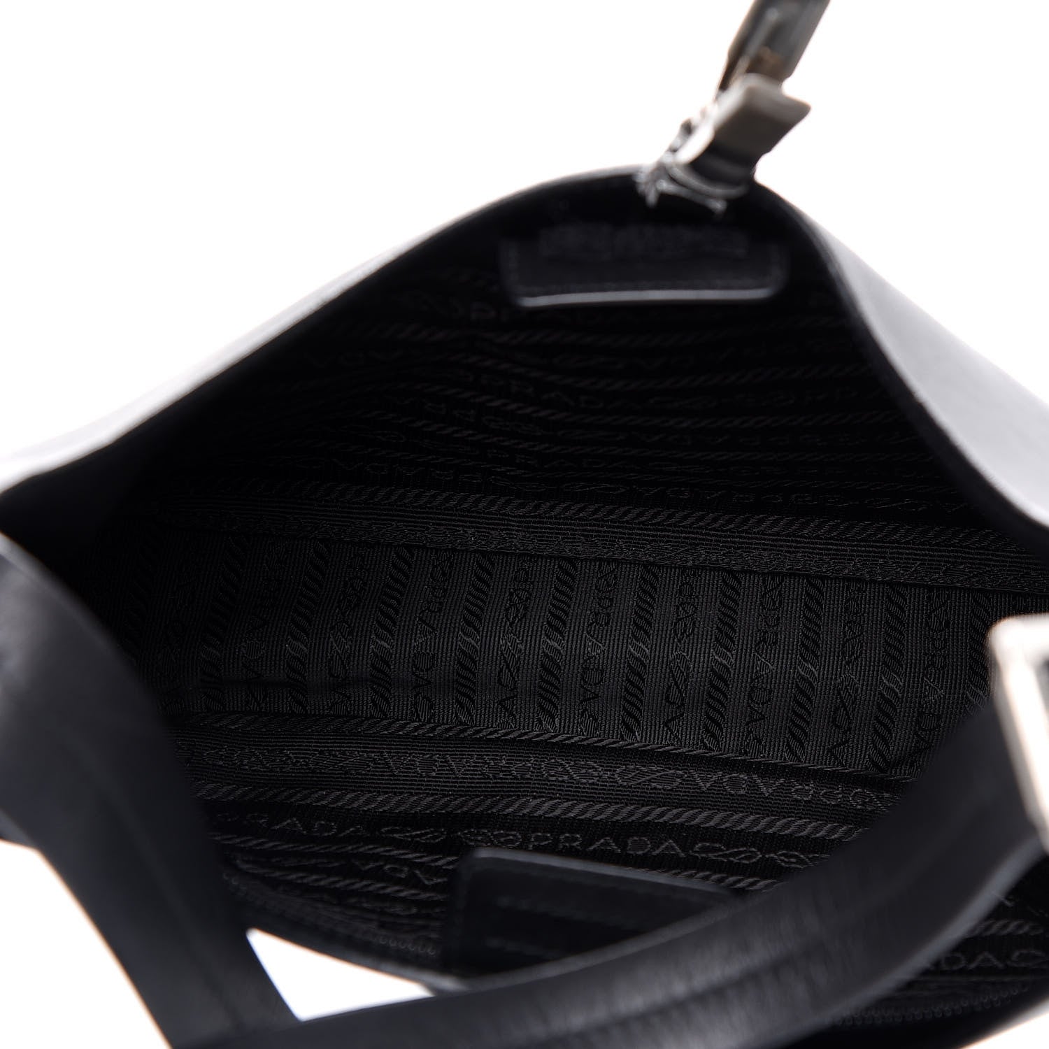 Prada Calfskin Shoulder Bag Black 5 of 9