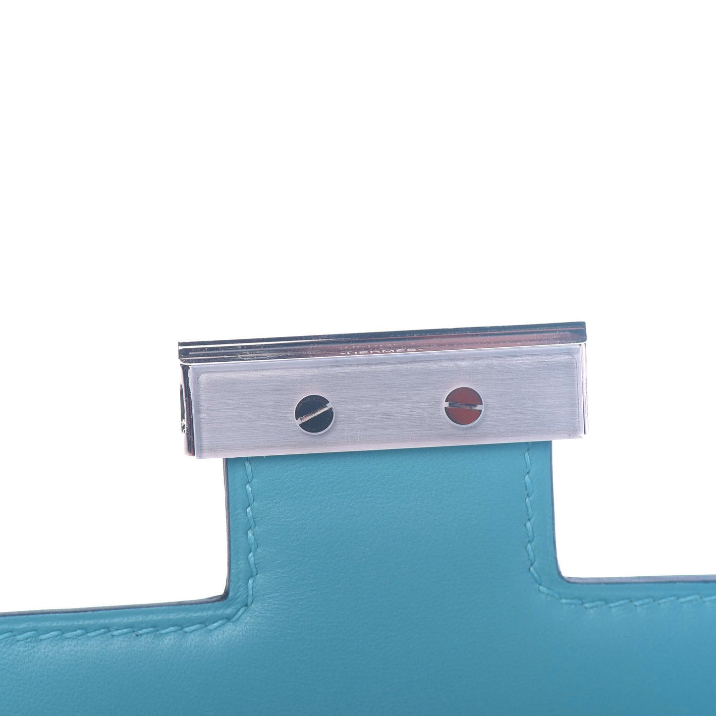 Epsom Enamel Constance 24 Bleu Du Nord Rouge