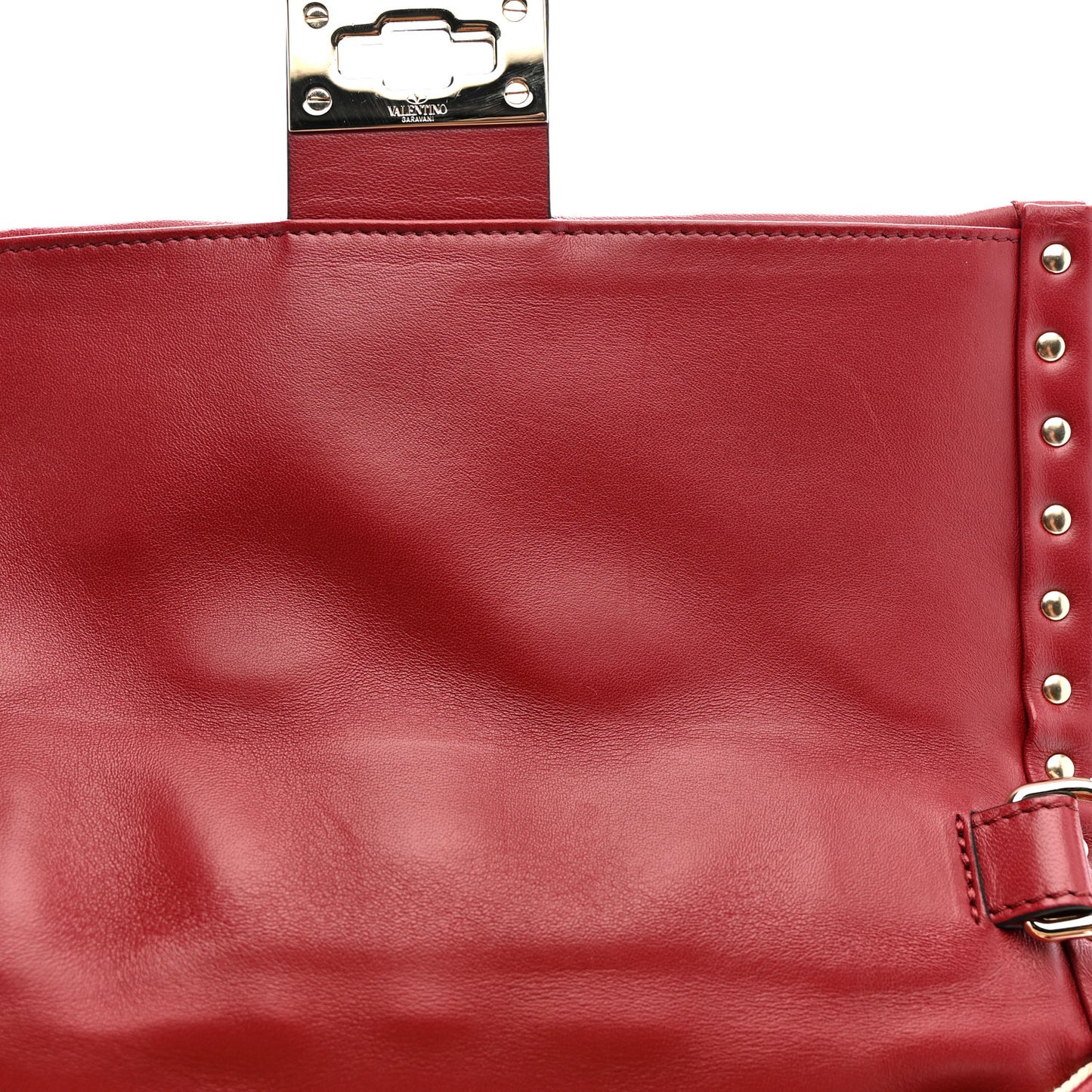 Nappa Medium Candystud Top Handle Bag Poudre Rubino