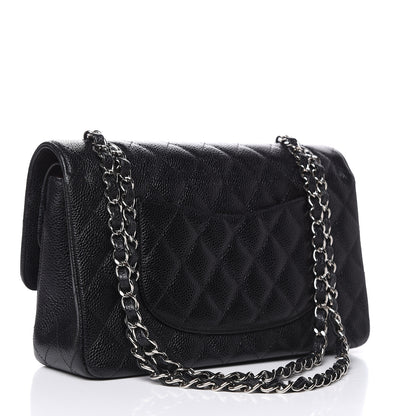 Chanel Caviar Quilted Medium Double Flap Black 3 of 12